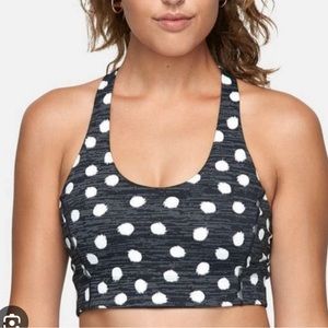 Outdoor voices small polka dot sports bra
